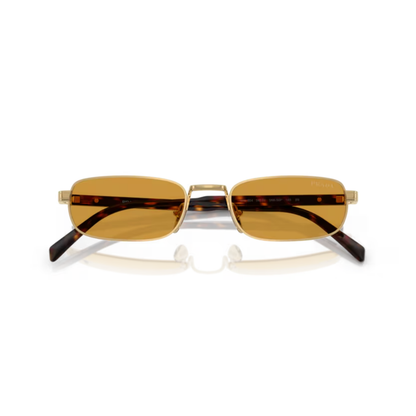 Prada PRB54S men's rectangle metal full-rim sunglasses with premium luxury designer styling.