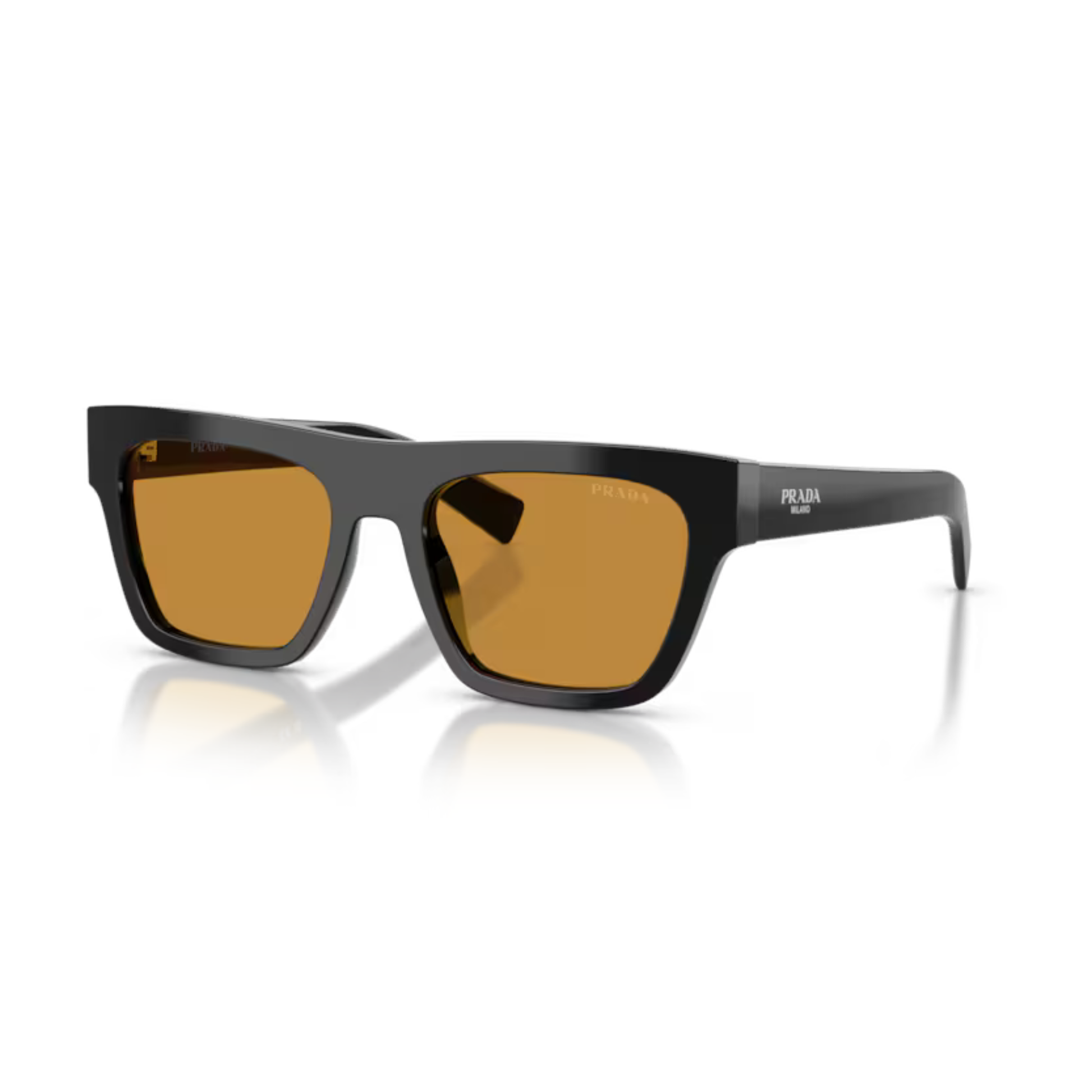 Prada PRC03S men's square acetate full-rim sunglasses with premium luxury designer styling.