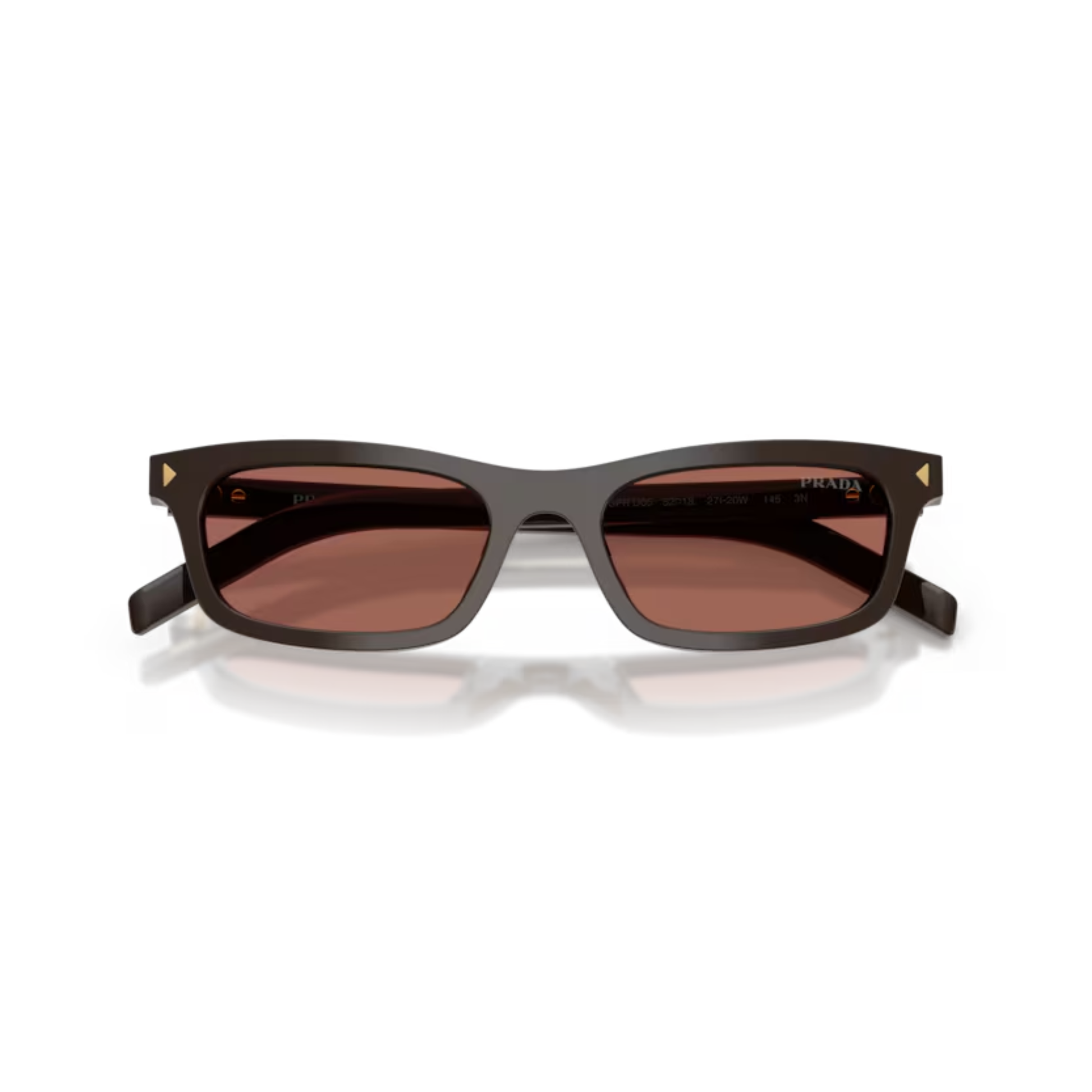 BrownCigar27I20W Prada PRD05S unisex pillow designer sunglasses