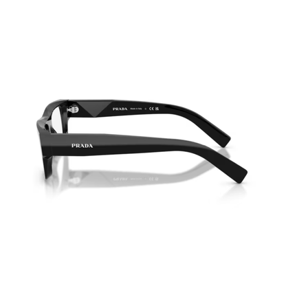 PRD06VBlack16k1O1 Prada PRD06V men’s full rim acetate rectangular eyeglass frame