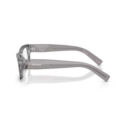 GreyTransparent16Z1O1 Prada PRD06V men’s full rim acetate rectangular eyeglass frame