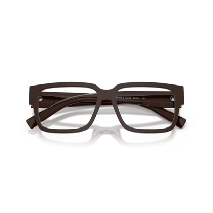 DeepBrown27I1O1 Prada PRD10VD full frame square designer eyeglasses for men