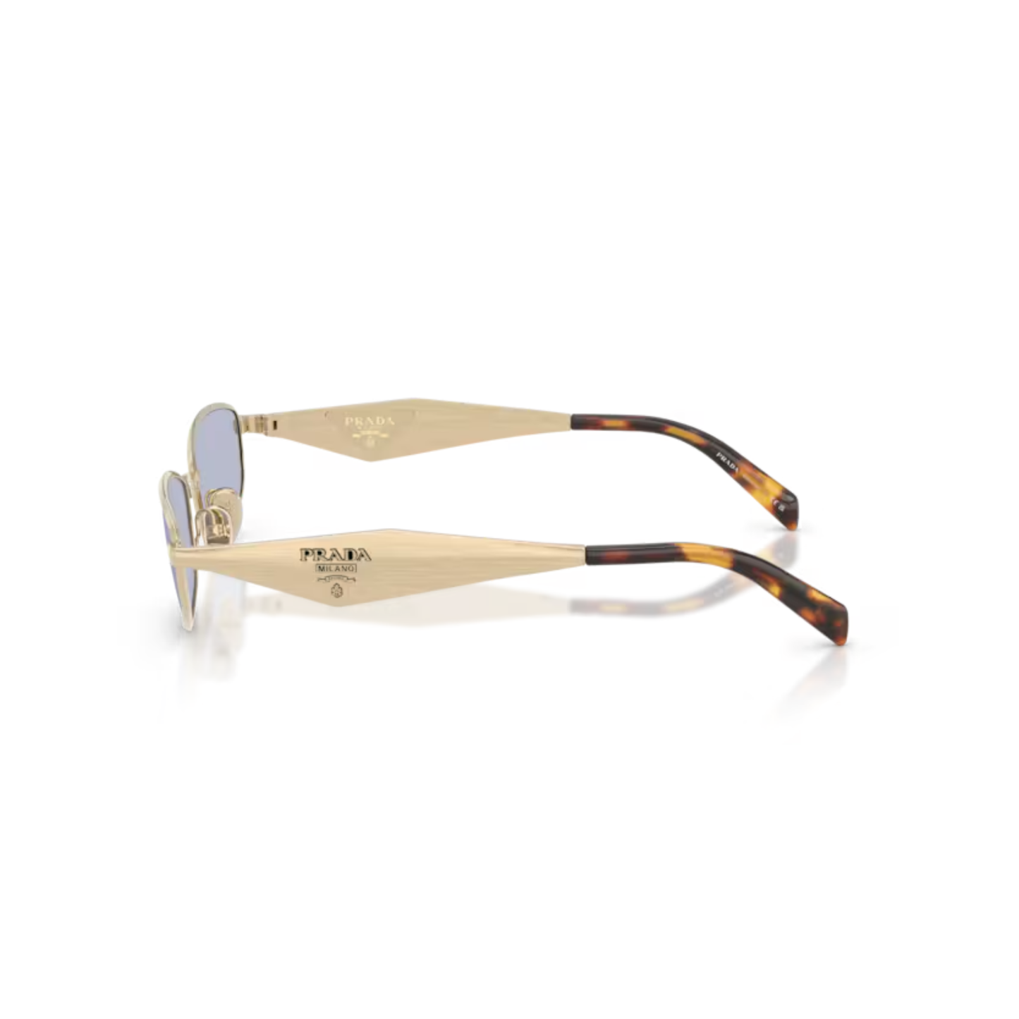 Prada PRD51S Oval Metal Sunglasses Side View