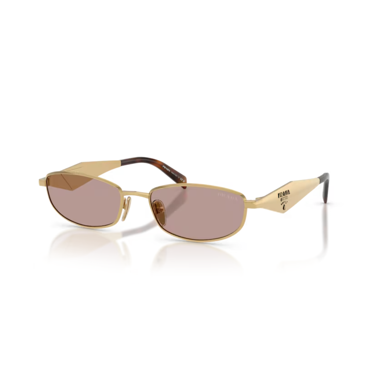 Prada PRD51S Oval Metal Sunglasses Side  View