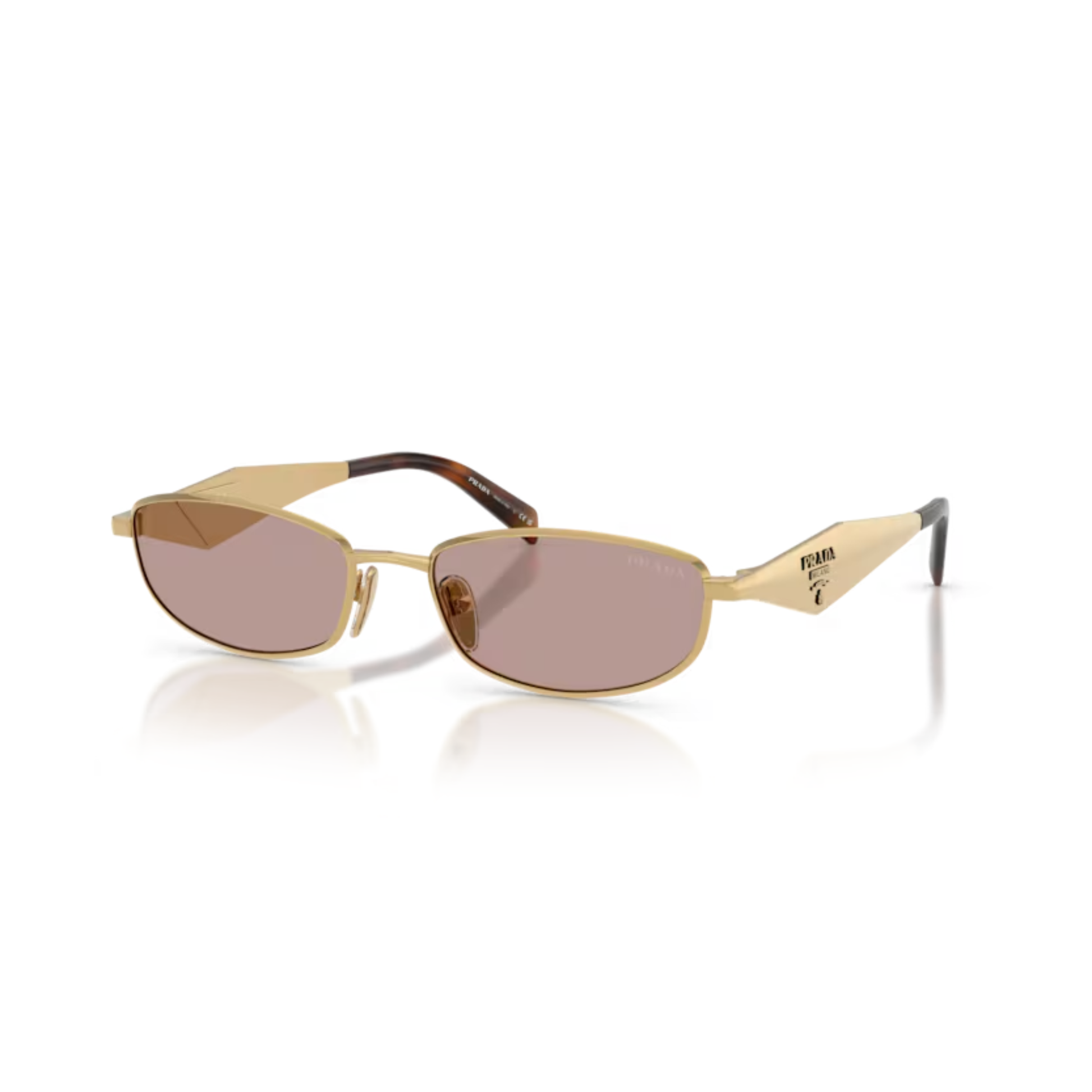 Prada PRD51S Oval Metal Sunglasses Side  View