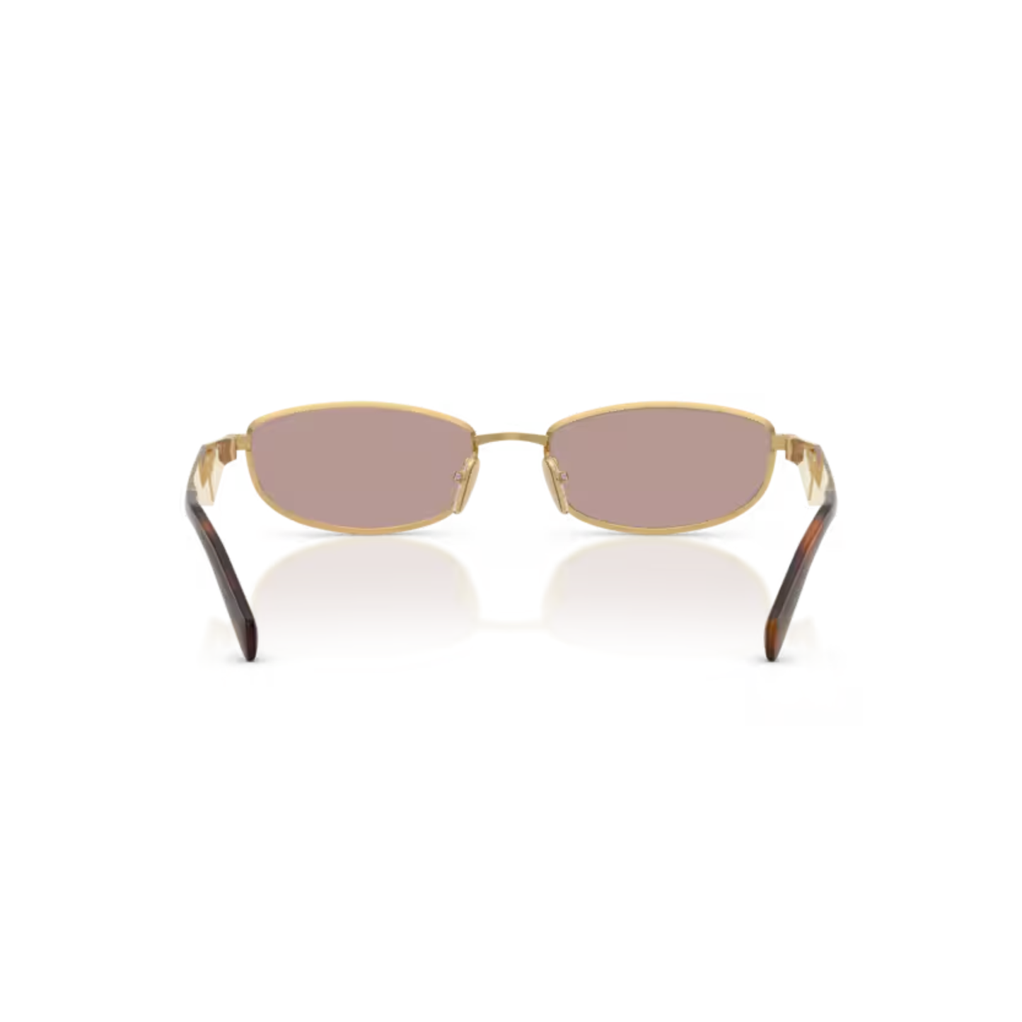 Prada PRD51S Oval Metal Sunglasses Detail View