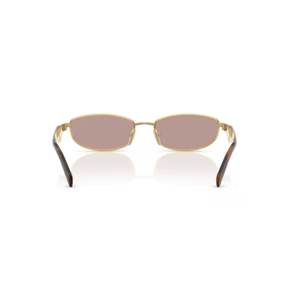 Prada PRD51S Oval Metal Sunglasses Detail View