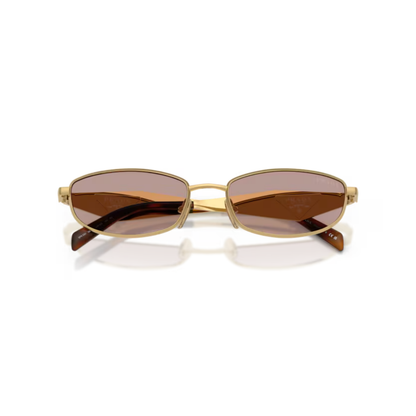 Prada PRD51S Oval Metal Sunglasses Front View