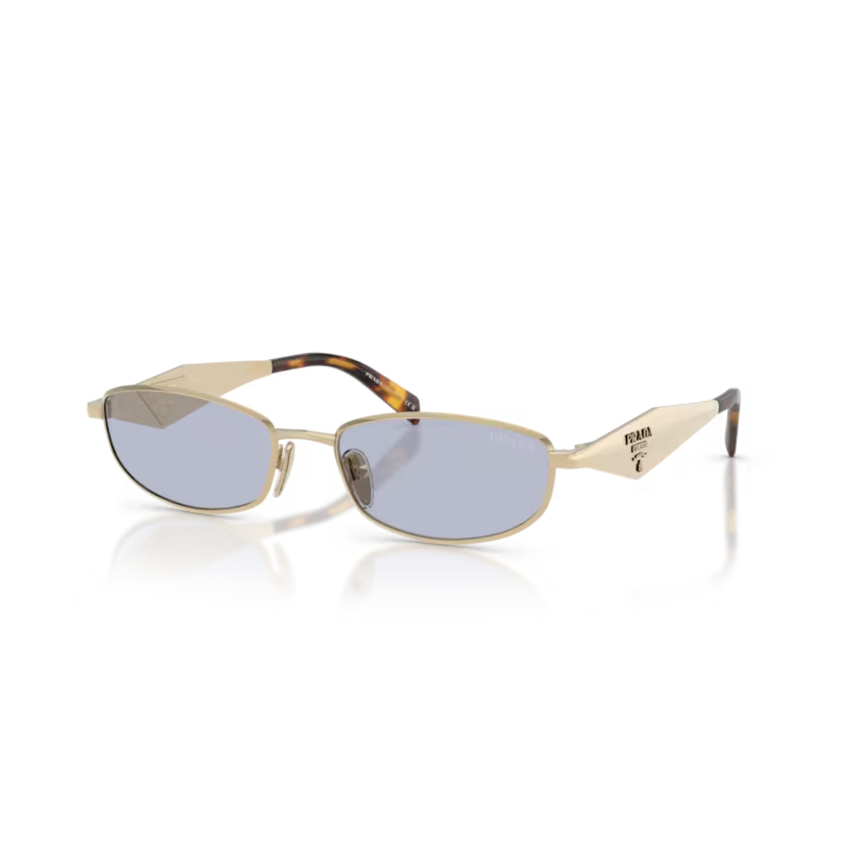 Prada PRD51S Oval Metal Sunglasses Side View