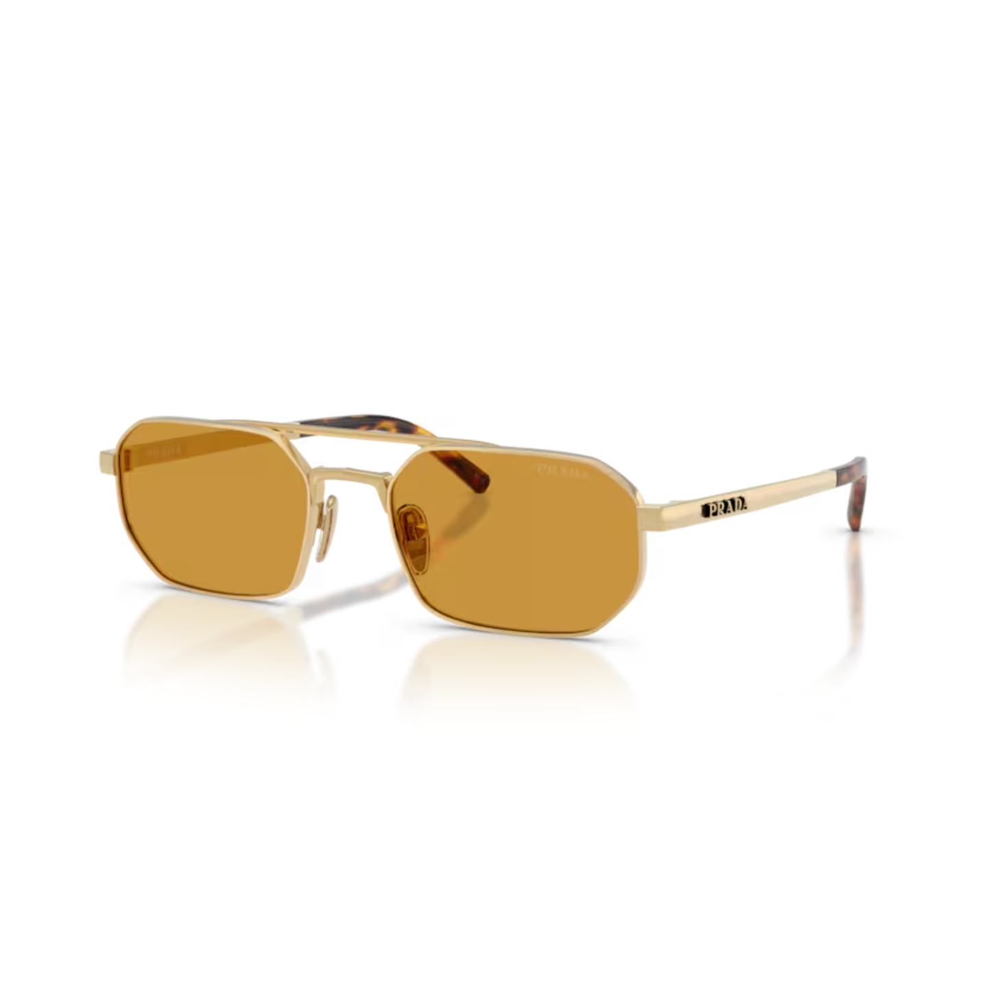 Prada PRD53S men's navigator metal sunglasses with premium UV protection lenses.