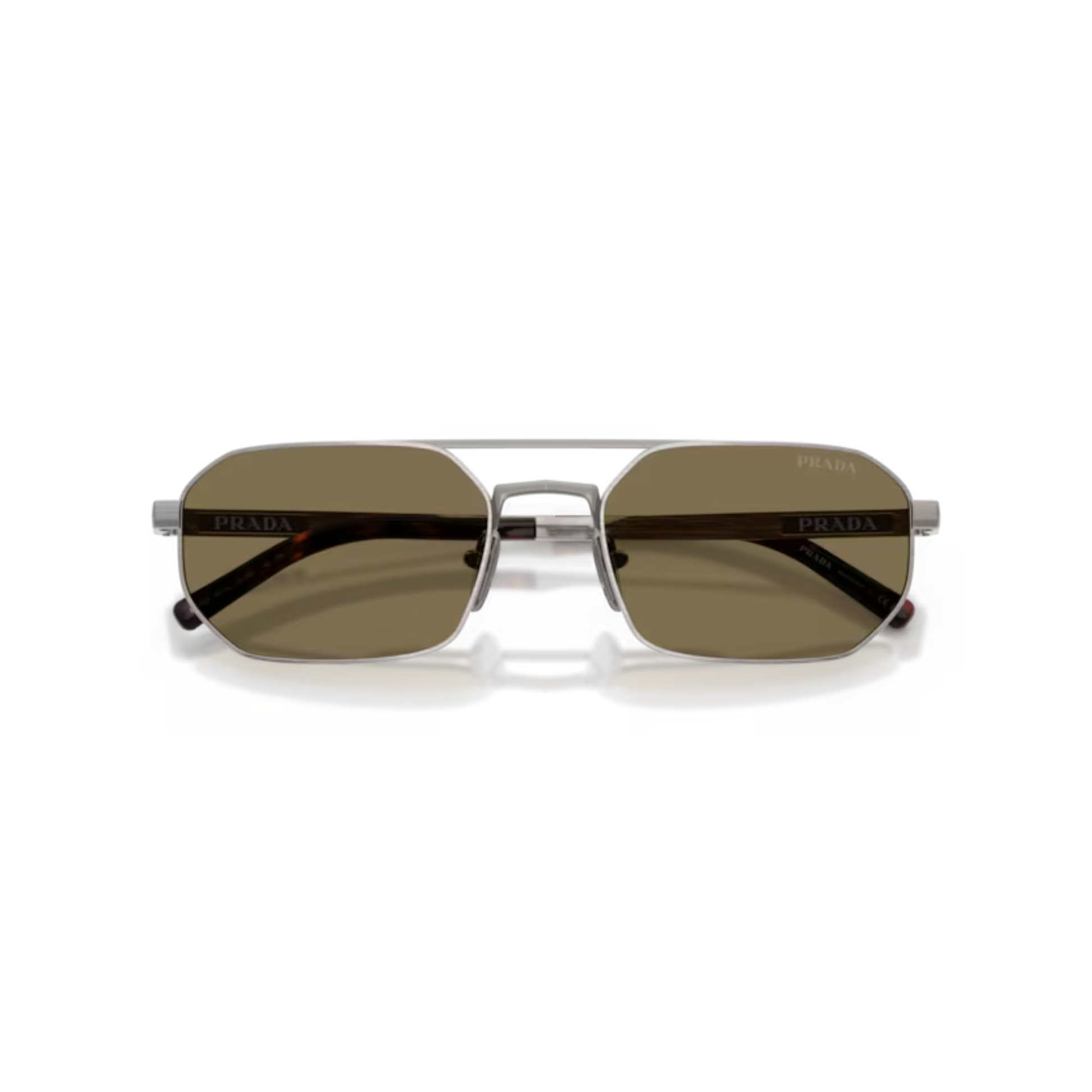 Prada PRD53S men's navigator metal sunglasses with premium UV protection lenses.