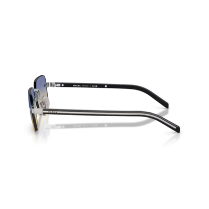 Black1BC50E Prada PRD55S rimless square sunglasses