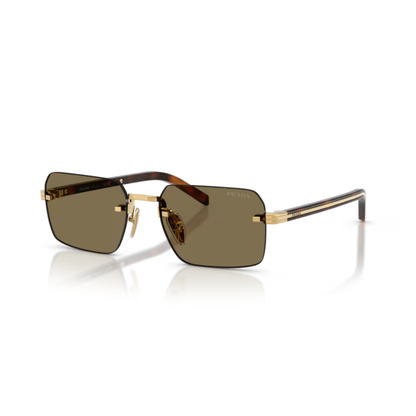 Gold5AK90F Prada PRD55S rimless square sunglasses