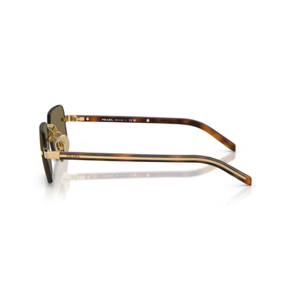 Gold5AK90F Prada PRD55S rimless square sunglasses