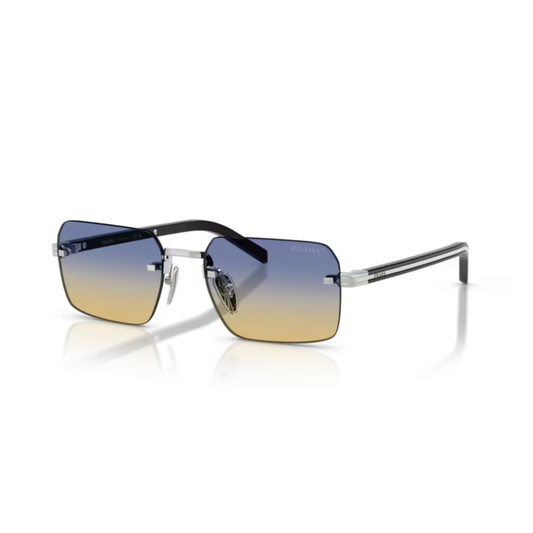 Black1BC50E Prada PRD55S rimless square sunglasses