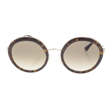 Prada SPR50T unisex round metal sunglasses with a refined full-rim luxury designer frame.