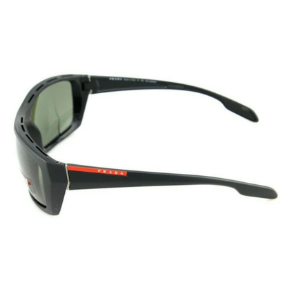 Prada SPS 06S 1BO 5X1 unisex nylon rectangle polarized sunglasses three quarter