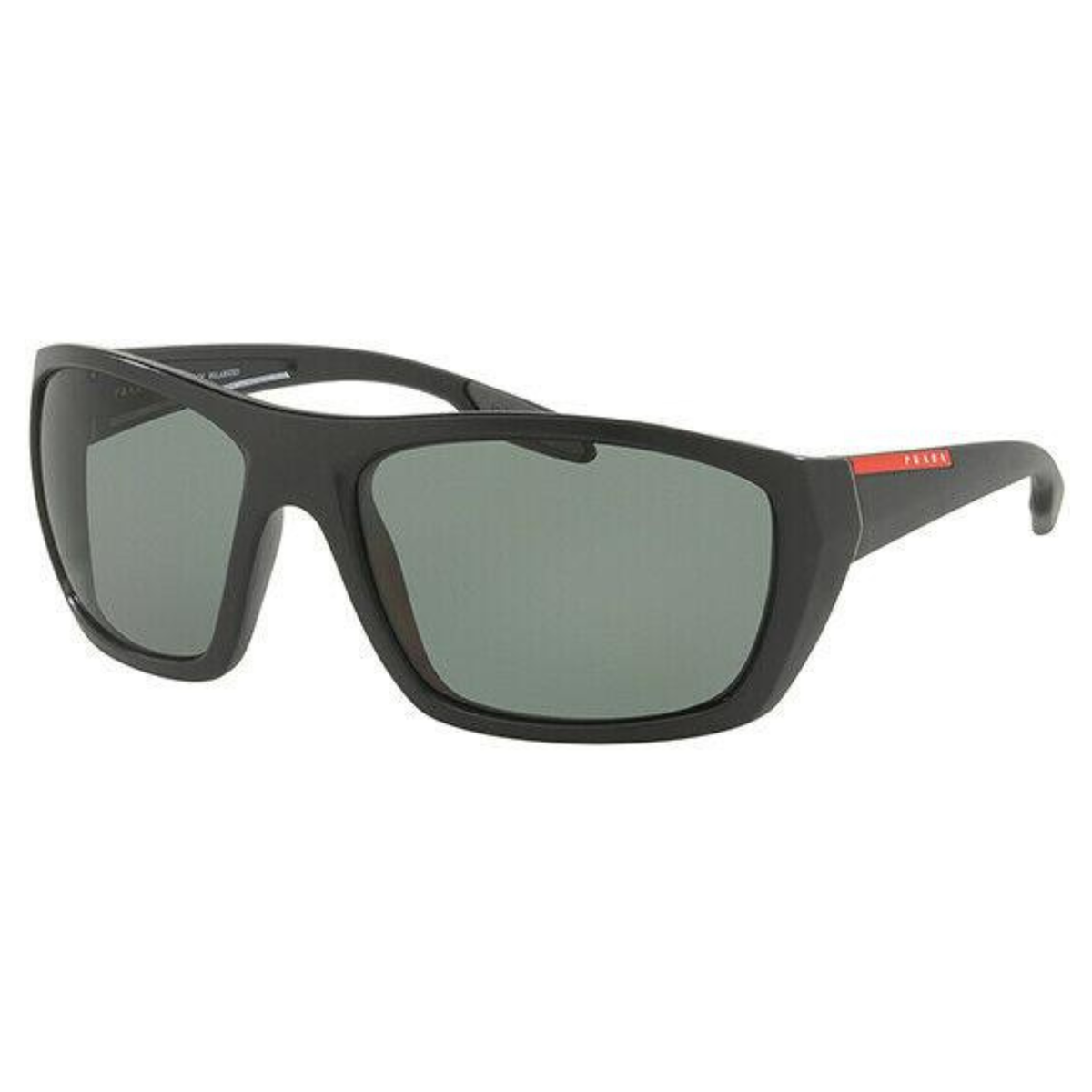Prada SPS 06S  unisex nylon rectangle polarized sunglasses front view