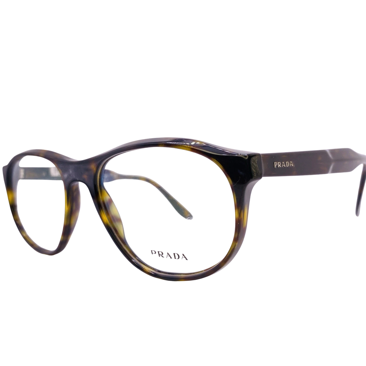 Prada VPR12S oval acetate eyeglasses in premium Italian designer optical frame style