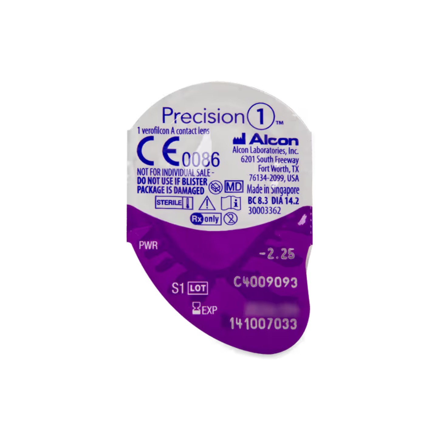Precision1 One Day 30 Pack daily disposable contact lenses by Alcon
