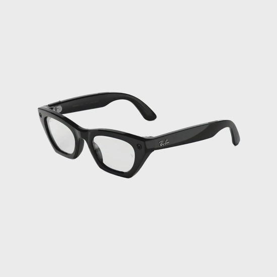 Ray-Ban Meta RW4015 Zena women's injected cat eye smart glasses side profile