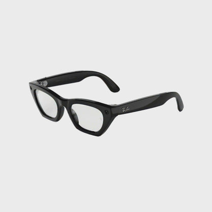 Ray-Ban Meta RW4015 Zena women's injected cat eye smart glasses side profile
