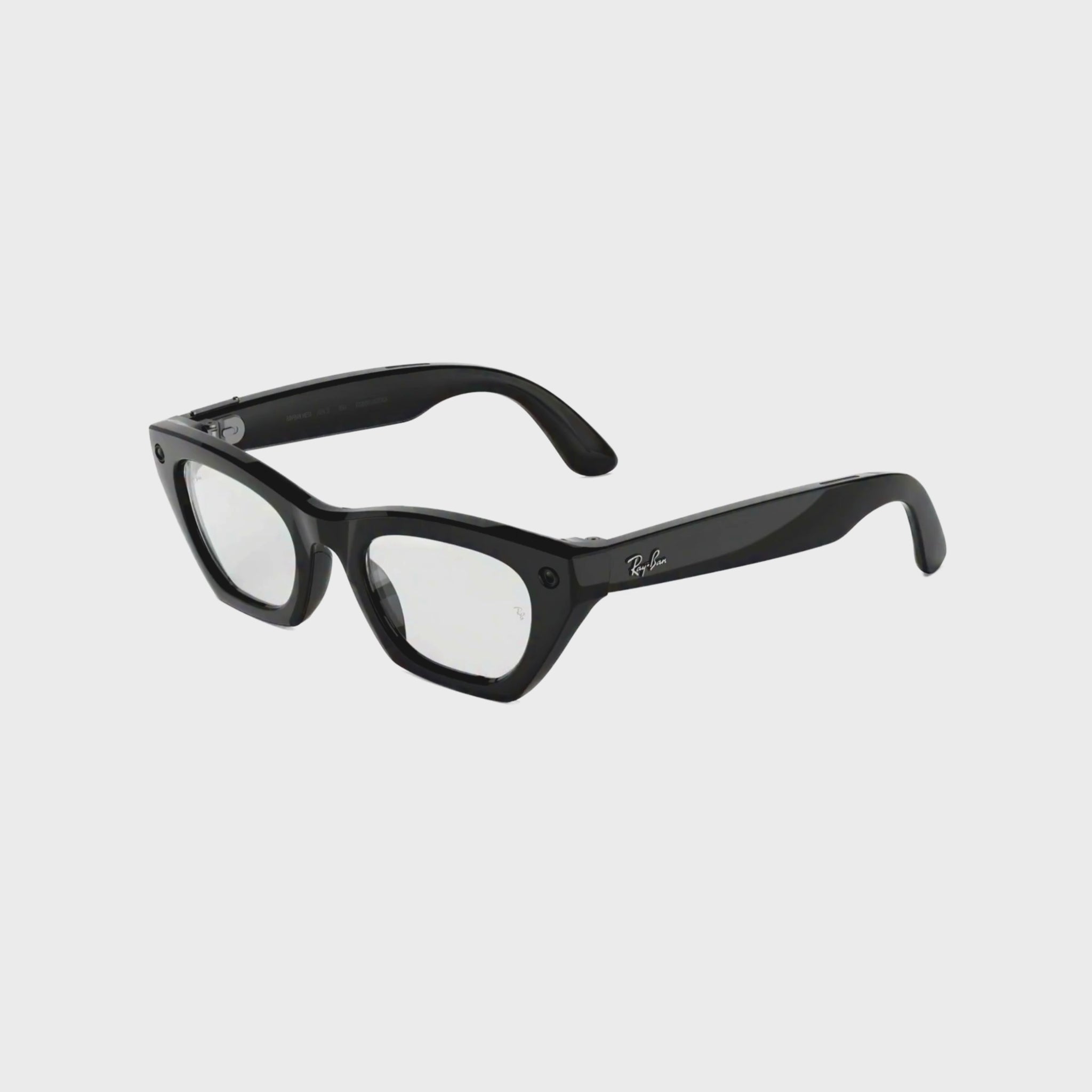 Ray-Ban Meta RW4015 Zena women's injected cat eye smart glasses side profile
