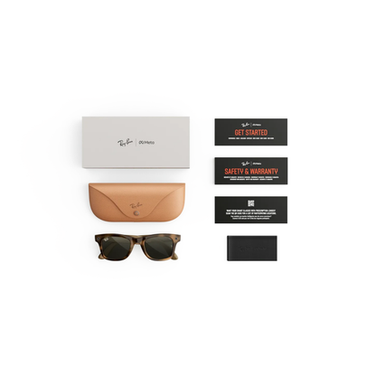 Ray-Ban Meta RW4011 unisex injected rectangle Wayfarer AI sunglasses case view