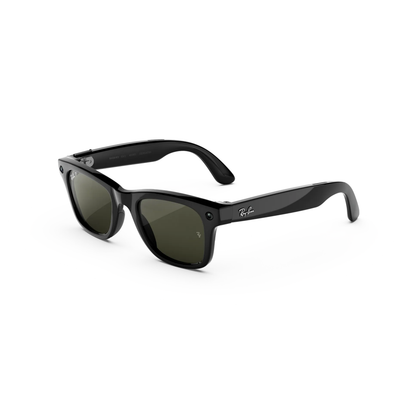 Ray-Ban Meta RW4011 unisex injected square Wayfarer AI sunglasses angle