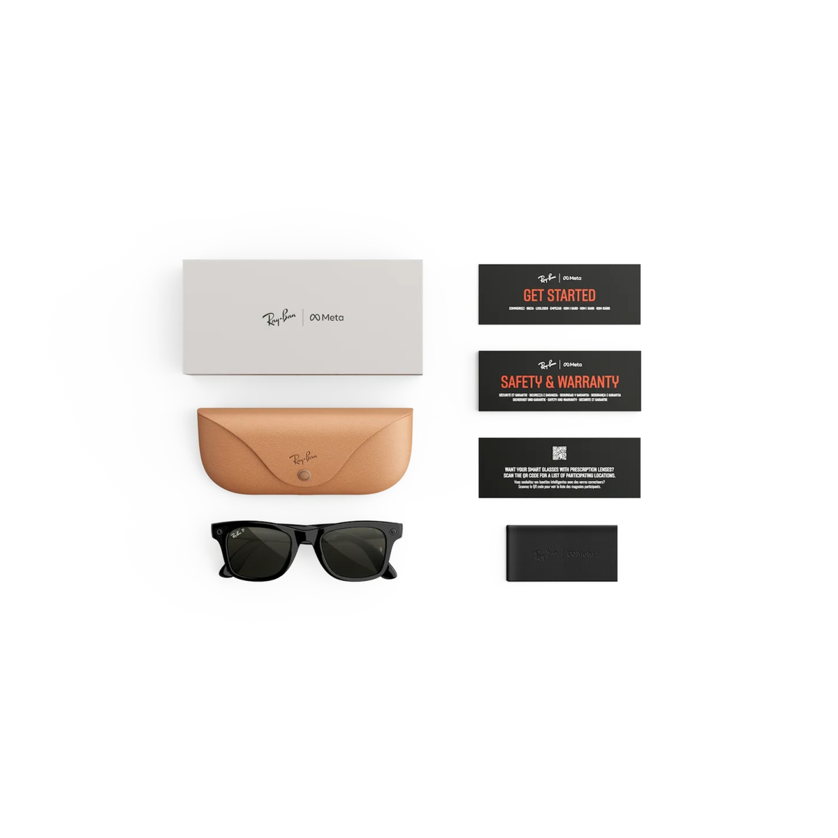 Ray-Ban Meta RW4011 unisex injected square frame case detail