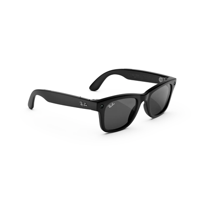 Ray-Ban Meta RW4011 unisex injected square Wayfarer AI glasses three quarter view