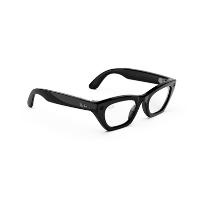 Ray-Ban Meta RW4015 womens injected cat-eye AI glasses three-quarter view