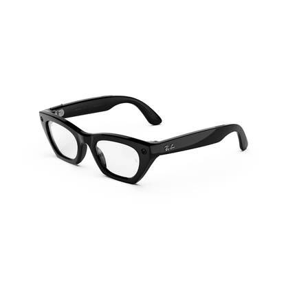 Ray-Ban Meta RW4015 womens injected cat-eye AI glasses side temple profile