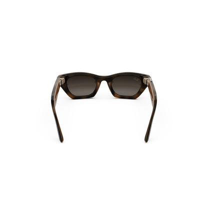 Ray-Ban Meta RW4015 Zena unisex injected cat-eye AI sunglasses three-quarter view