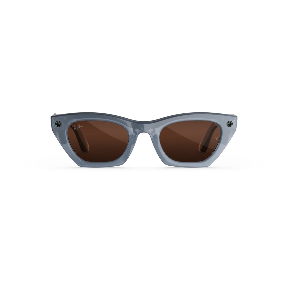 Ray Ban Meta RW4015 Zena unisex injected cat eye AI sunglasses front view