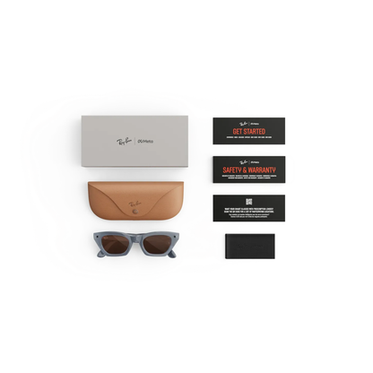 Ray Ban Meta RW4015 Zena unisex injected cat eye AI sunglasses side profile