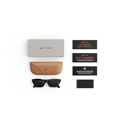 Ray-Ban Meta RW4015 Zena women's injected cat eye AI glasses three quarter view