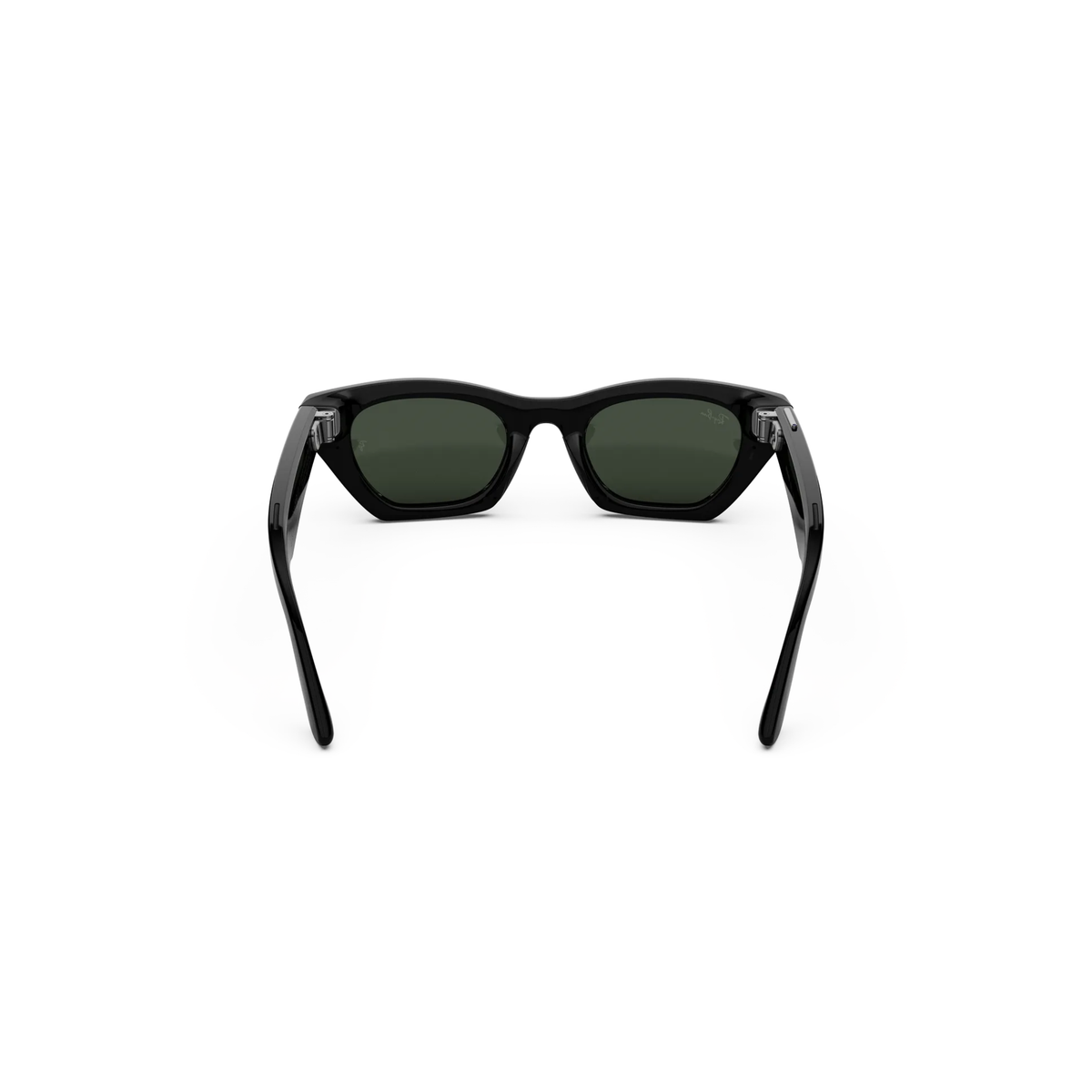 Ray-Ban Meta RW4015 Zena women's injected cat eye frame hinge construction detail