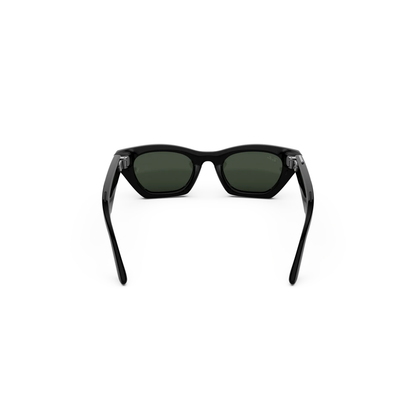 Ray-Ban Meta RW4015 Zena women's injected cat eye frame hinge construction detail