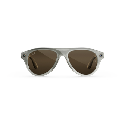 Ray-Ban Meta RW4016 unisex injected pilot AI sunglasses front view