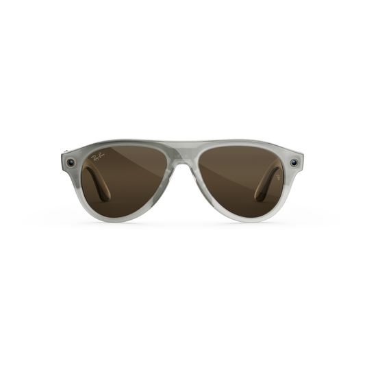 Ray-Ban Meta RW4016 unisex injected pilot AI sunglasses front view