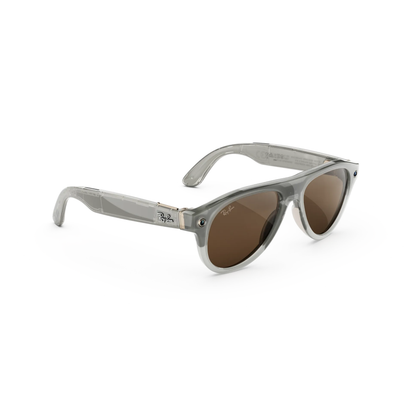 Ray-Ban Meta RW4016 unisex injected pilot AI sunglasses three quarter view