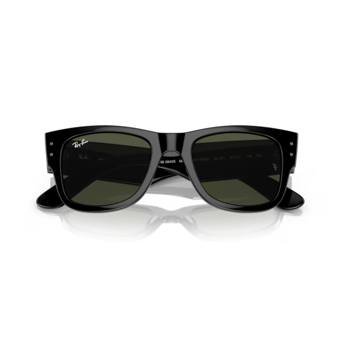 Ray Ban RB 0840S Mega WAYFARER Sunglasses square sunglasses with bold full-rim frame and classic Mega Wayfarer styling.