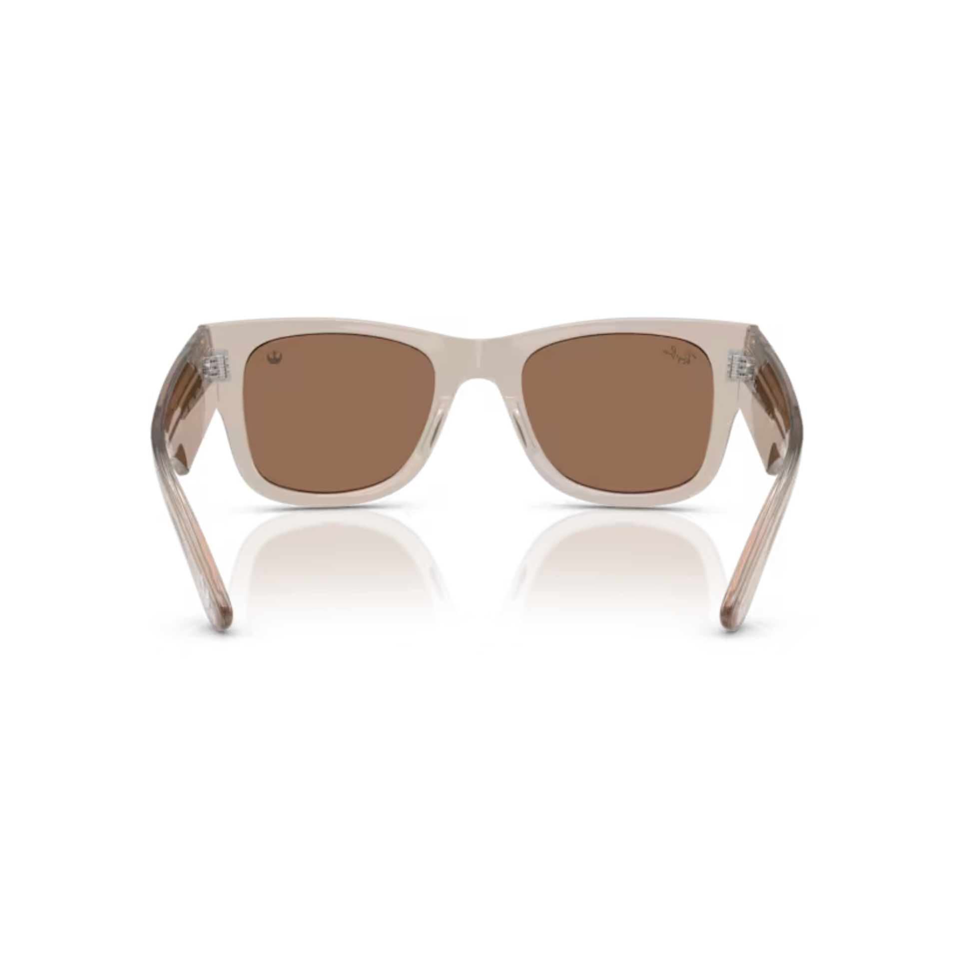 TransparentLightBrown68701A  Ray Ban RB 0840S Mega WAYFARER Sunglasses square sunglasses with bold full-rim frame and classic Mega Wayfarer styling.
