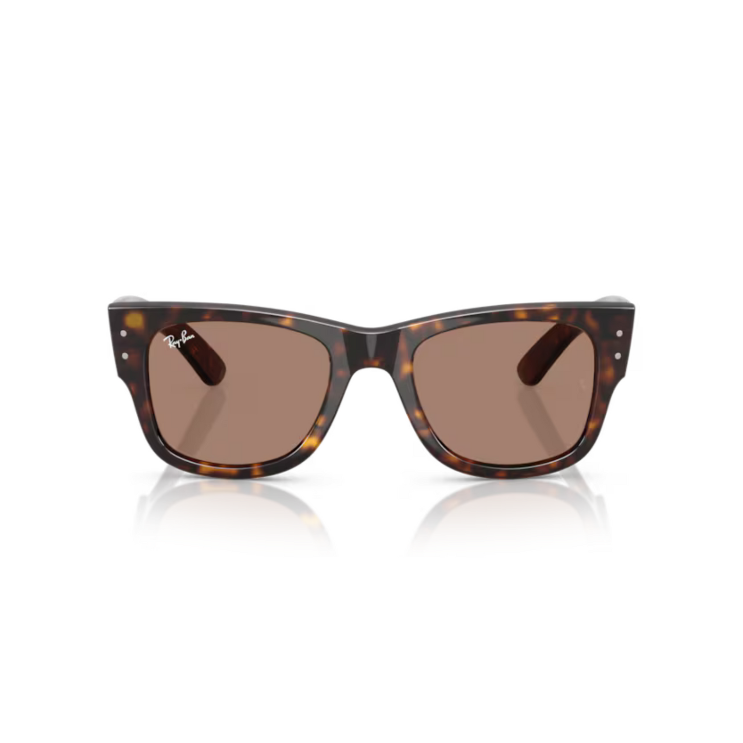 Ray Ban RB 0840S Havana-902/1A Mega WAYFARER Sunglasses square sunglasses with bold full-rim frame and classic Mega Wayfarer styling.