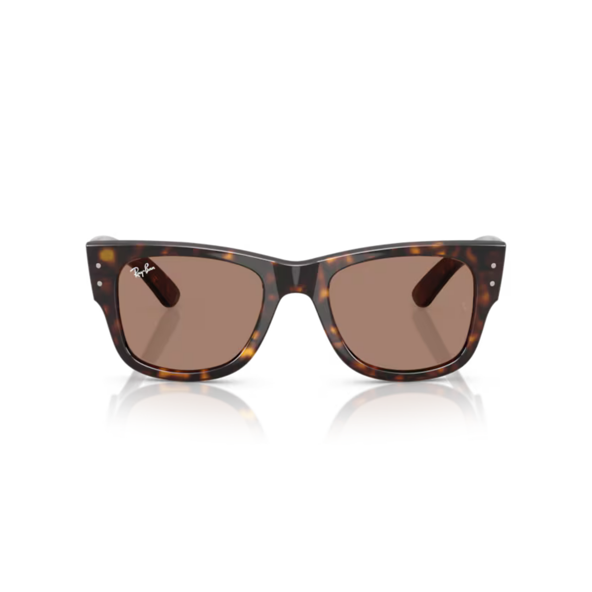 Ray Ban RB 0840S Havana-902/1A Mega WAYFARER Sunglasses square sunglasses with bold full-rim frame and classic Mega Wayfarer styling.