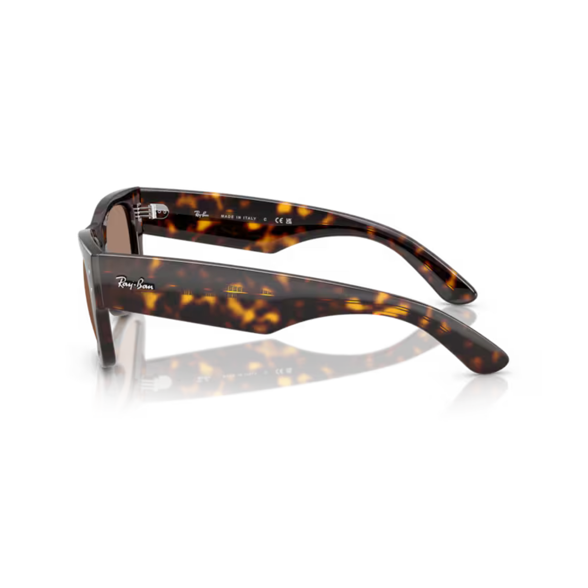 Ray Ban RB 0840S Havana-902/1A Mega WAYFARER Sunglasses square sunglasses with bold full-rim frame and classic Mega Wayfarer styling.