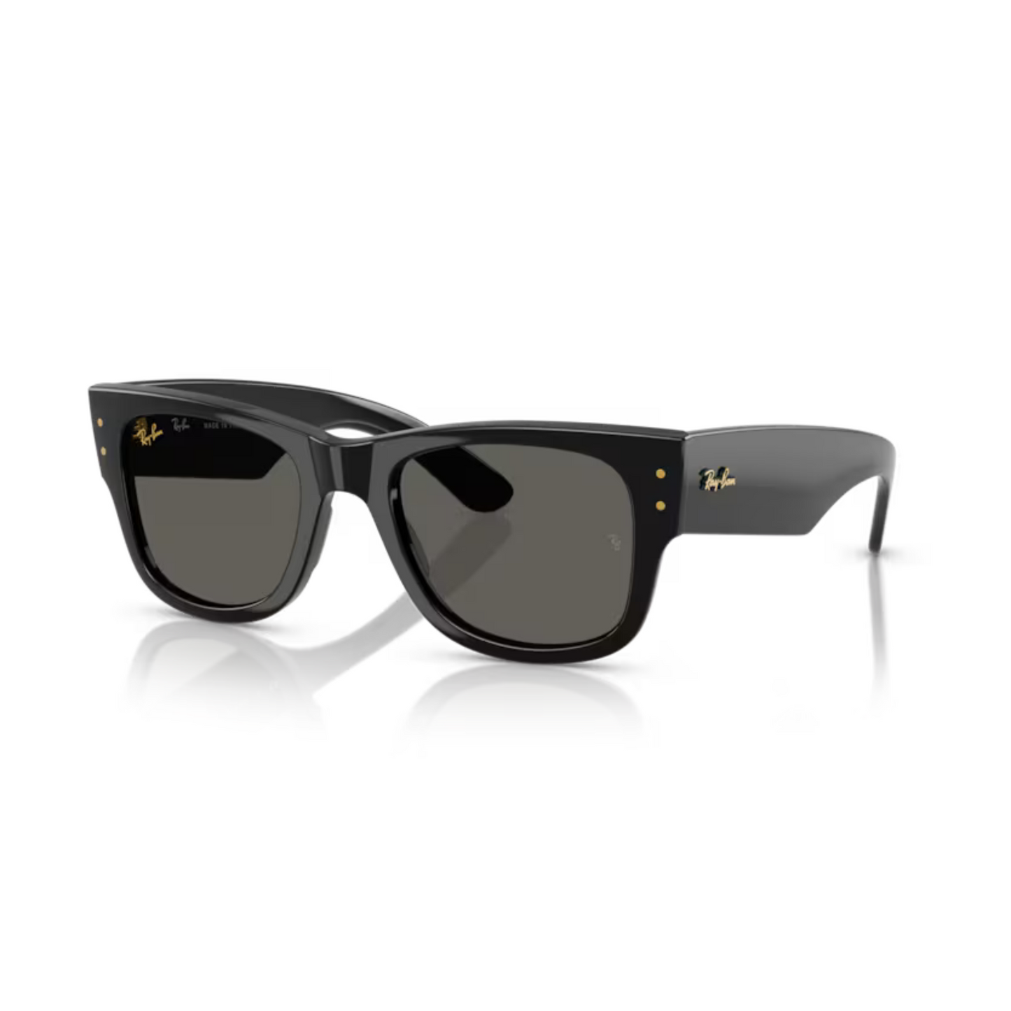 Ray Ban RB 0840S Black / 6826J5 Mega WAYFARER Sunglasses square sunglasses with bold full-rim frame and classic Mega Wayfarer styling.