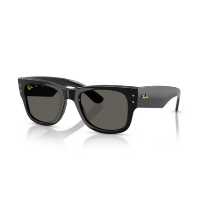 Ray Ban RB 0840S Black / 6826J5 Mega WAYFARER Sunglasses square sunglasses with bold full-rim frame and classic Mega Wayfarer styling.