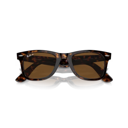 Ray-Ban RB2140 TortoiseBrown902/57 Original Wayfarer unisex sunglasses with classic full-rim square frame